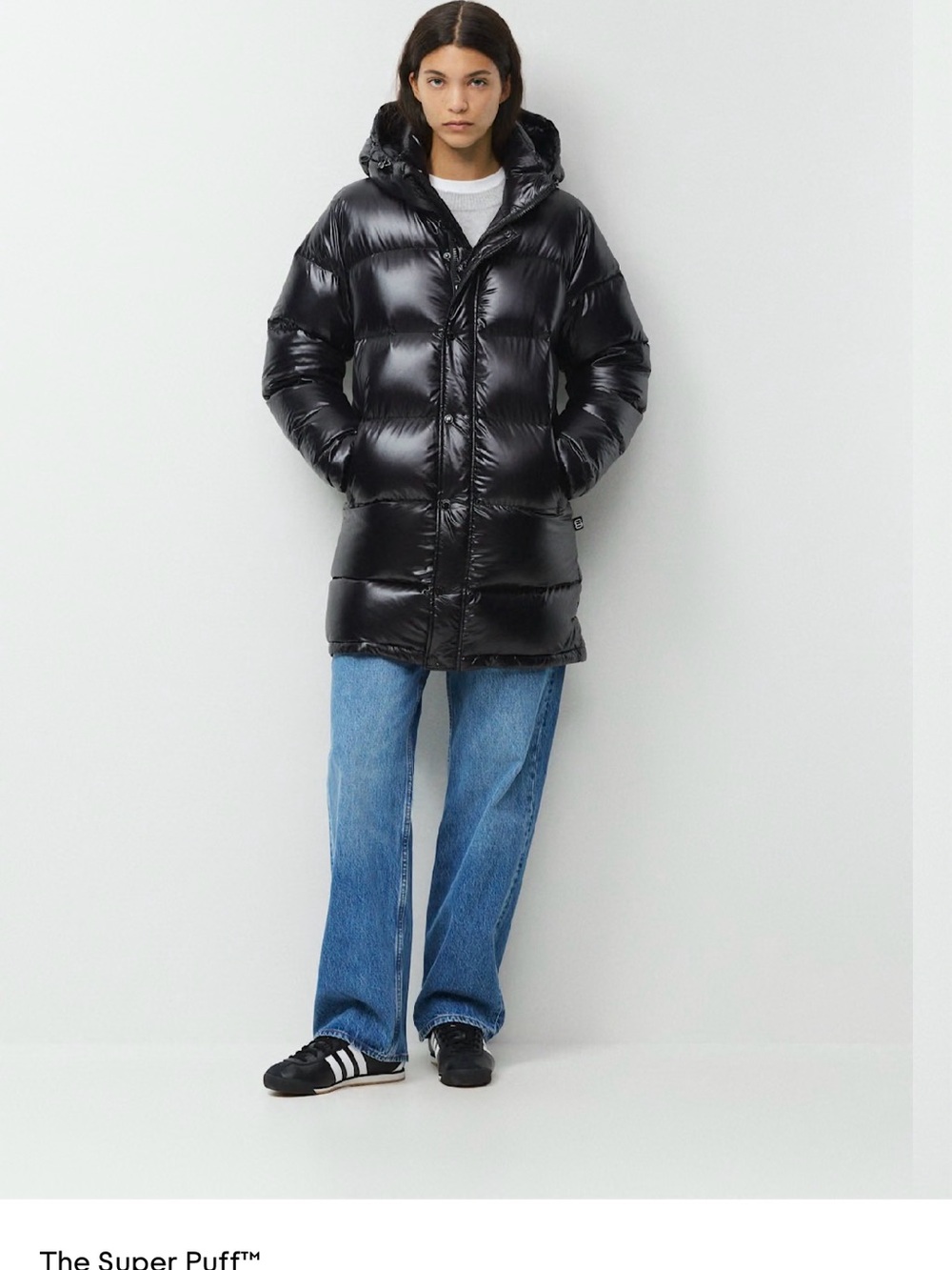 Aritzia TNA The Super Puff™ Mid - Hi-Gloss Black
